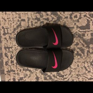 Worn once! Nike slides